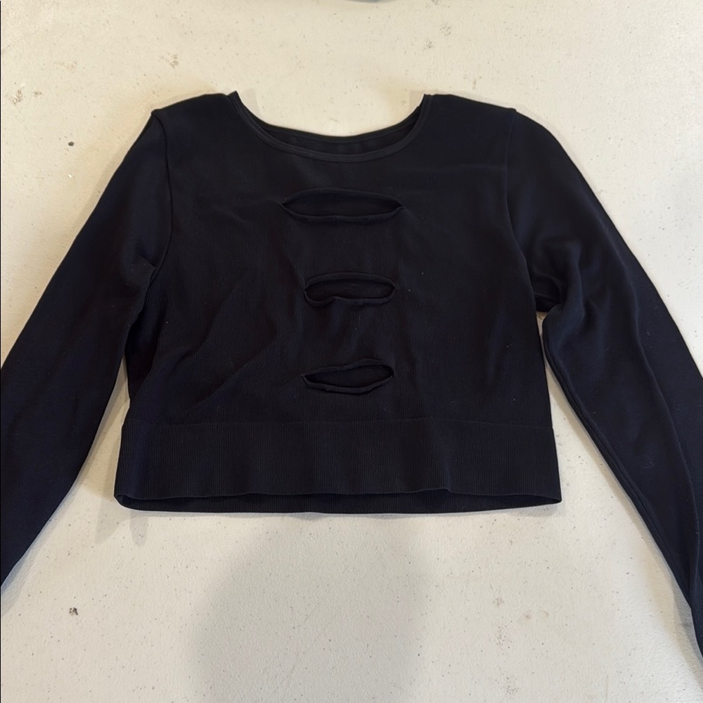 Garage Black Long Sleeve Women's Top